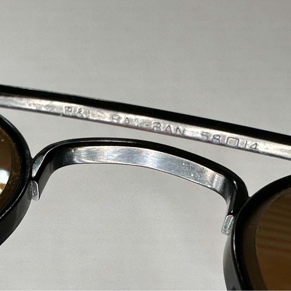 VINTAGE Bausch and Lomb Ray-Ban Aviator Style Sunglasses for Driving Original - Picture 3 of 8